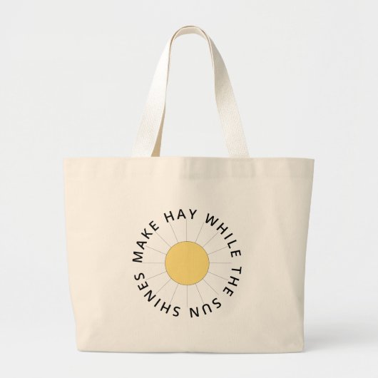 GRAND TOTE BAG FAITES DU BIEN PENDANT QUE LE SOLEIL BRILLE (Devant)