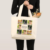 Grand Tote Bag Faites votre propre collage photo et texte (Devant (produit))