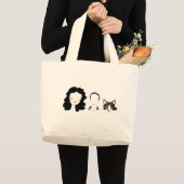Grand Tote Bag Famille - conception de caractères minimale (Devant (produit))