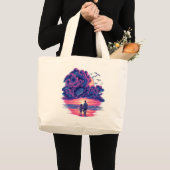 Grand Tote Bag Famille magique (Devant (produit))