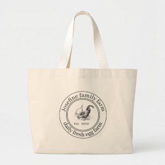 Grand Tote Bag Farm Fresh Eggs Chicken Coop Rustic Country Farm