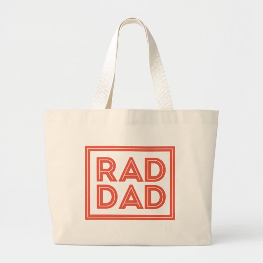 Grand Tote Bag Father's Day - Rad Dad (Devant)