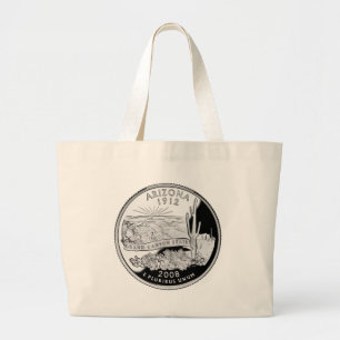 Grand Tote Bag Faux Arizona State Quarter Grand Canyon State