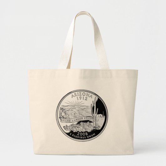Grand Tote Bag Faux Arizona State Quarter Grand Canyon State (Devant)