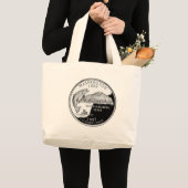 Grand Tote Bag Faux Washington State Quarter (Devant (produit))