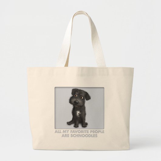 Grand Tote Bag Favori (noir) de Schnoodle (Devant)