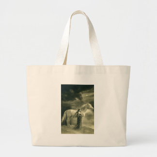 Grand Tote Bag Femme avec le cheval blanc