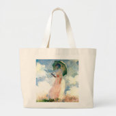 Grand Tote Bag Femme Monet avec un parasol face à gauche (Devant)