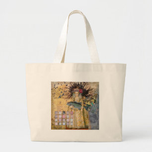 Grand Tote Bag Femme Poissons Vintage Gothique Classique