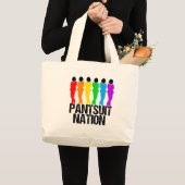 Grand Tote Bag Femmes arc-en-ciel de la nation Pantsuit (Devant (produit))