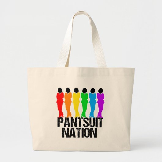 Grand Tote Bag Femmes arc-en-ciel de la nation Pantsuit (Devant)