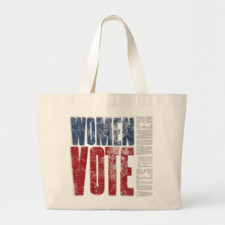 Grand Tote Bag Femmes Vote Fourre-tout / Rouge-Bleu