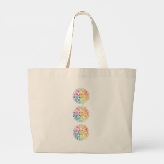Grand Tote Bag Fenêtre gothique Fierté arc-en-ciel (Dos)