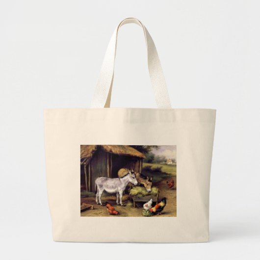 Grand Tote Bag Ferme de coq d'âne (Devant)