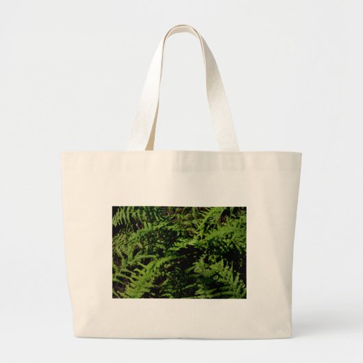 Grand Tote Bag Fermes botaniques vertes (Devant)