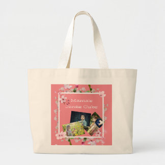 Grand Tote Bag Fête des mères florales Les trois petits photos de