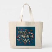 Grand Tote Bag Fête du Canada branchée (Dos)