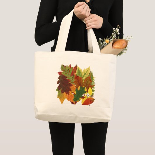 GRAND TOTE BAG FEUILLE D'AUTOMNE (Devant (produit))