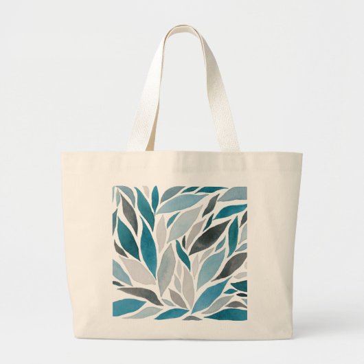 Grand Tote Bag feuilles d'arbre (Devant)
