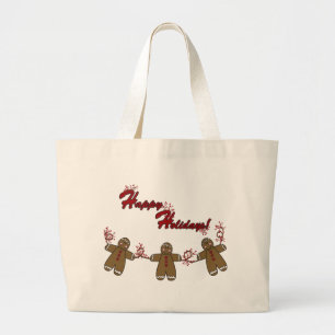 Grand Tote Bag Ficelle de Gingerbreadmen