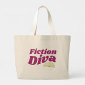 Grand Tote Bag Fiction Diva Sassy Auteur Design Slogan (Dos)
