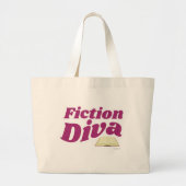 Grand Tote Bag Fiction Diva Sassy Auteur Design Slogan (Devant)