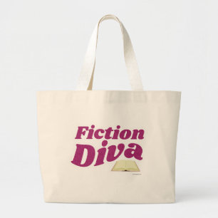 Grand Tote Bag Fiction Diva Sassy Auteur Design Slogan