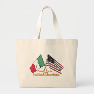 Grand Tote Bag Fier d'être un Italien-Américain