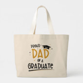 Grand Tote Bag Fier papa d'un diplômé (Dos)