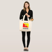 Grand Tote Bag Fière d'être sicilienne (Devant (modèle))