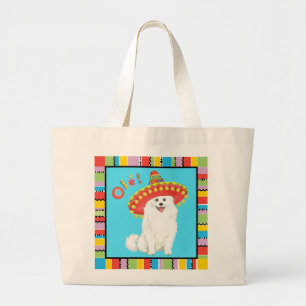 Grand Tote Bag Fiesta American Eskimo Chien