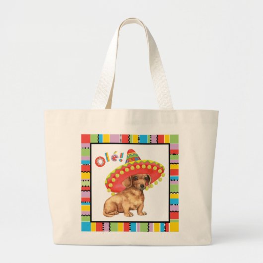 Grand Tote Bag Fiesta Dachshund (Devant)