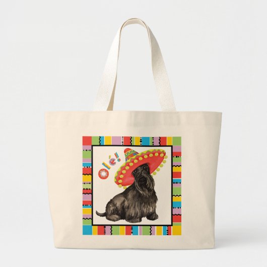 Grand Tote Bag Fiesta Scottish Terrier (Devant)