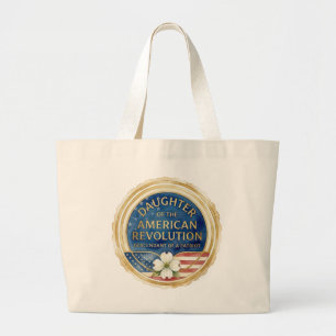 Grand Tote Bag Fille de la Révolution Américaine Patriote USA