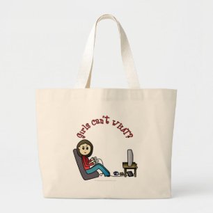 Grand Tote Bag Fille des jeux légers
