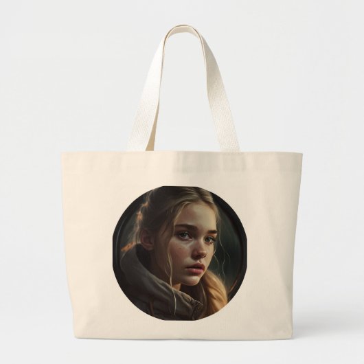 Grand Tote Bag Fille du cercle (Devant)