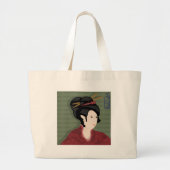 Grand Tote Bag Fille japonaise Fourre-tout (Devant)