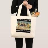 Grand Tote Bag Fille week-end vacances d'été à la plage (Devant (produit))