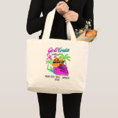 Grand Tote Bag FILLES CROISIÈRE SANS BOOZE Destination Vacances (Devant (produit))