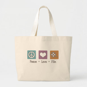 Grand Tote Bag Film d'amour de paix