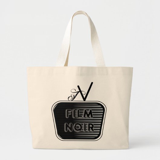 Grand Tote Bag Film Noir (Devant)