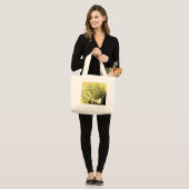 Grand Tote Bag Fils jaunes (Devant (modèle))