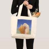 Grand Tote Bag Fin de Shell de mer (Devant (produit))