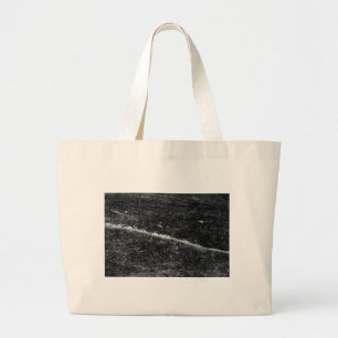Grand Tote Bag Fissure dans la glace noire.