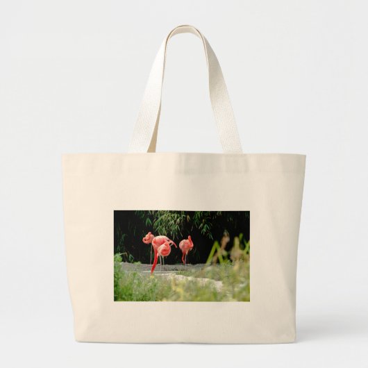 Grand Tote Bag flamant (Devant)