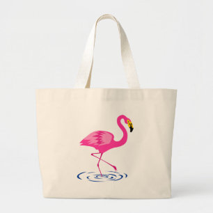 Grand Tote Bag Flamant rose rose