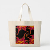 Grand Tote Bag Flamboyant fractal (Dos)