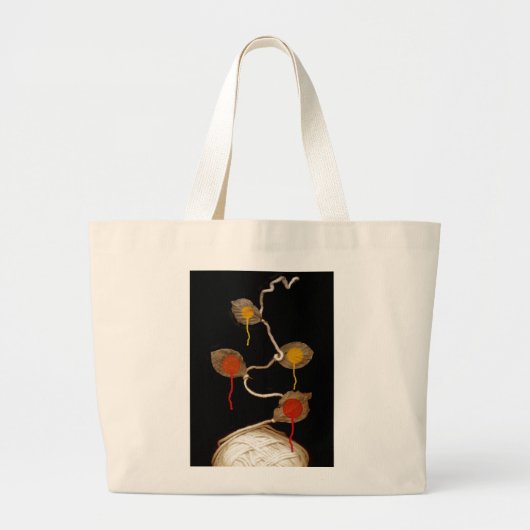 Grand Tote Bag fleur 2013 de fil (Devant)