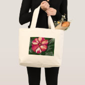 Grand Tote Bag Fleur Balsam rose (Devant (produit))