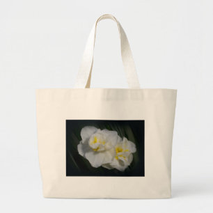 Grand Tote Bag Fleur blanche